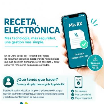 La Obra Social de Prensa ya cuenta con  Receta Electrónica 
